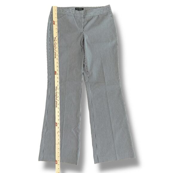 Express Design Studio The Editor Pinstripe Dress Pants Black White Size 6 Womens - Picture 4 of 11